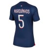 Original Fußballtrikot Paris Saint-Germain 2023-24 Marquinhos 5 Heimtrikot Für Damen